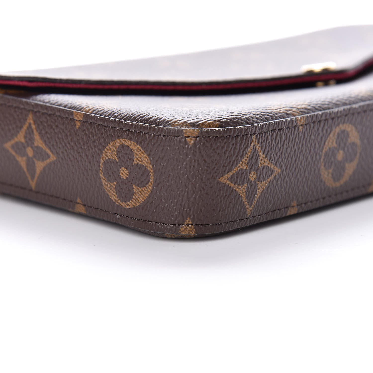 Louis Vuitton Monogram Pochette Felicie Chain Wallet Fuchsia 12 of 15