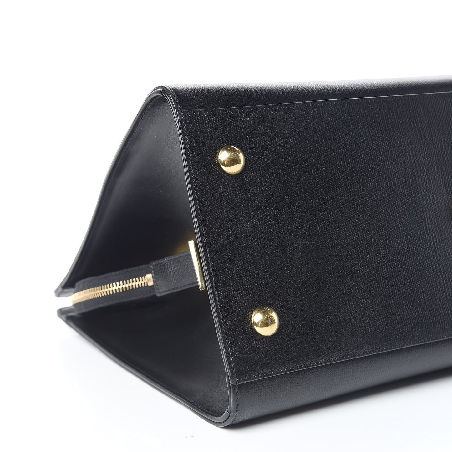 Textured Calfskin Medium Classic Y Cabas Black