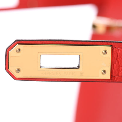 Hermes Taurillon Clemence Kelly Ado Backpack Rouge De Coeur 7 of 22