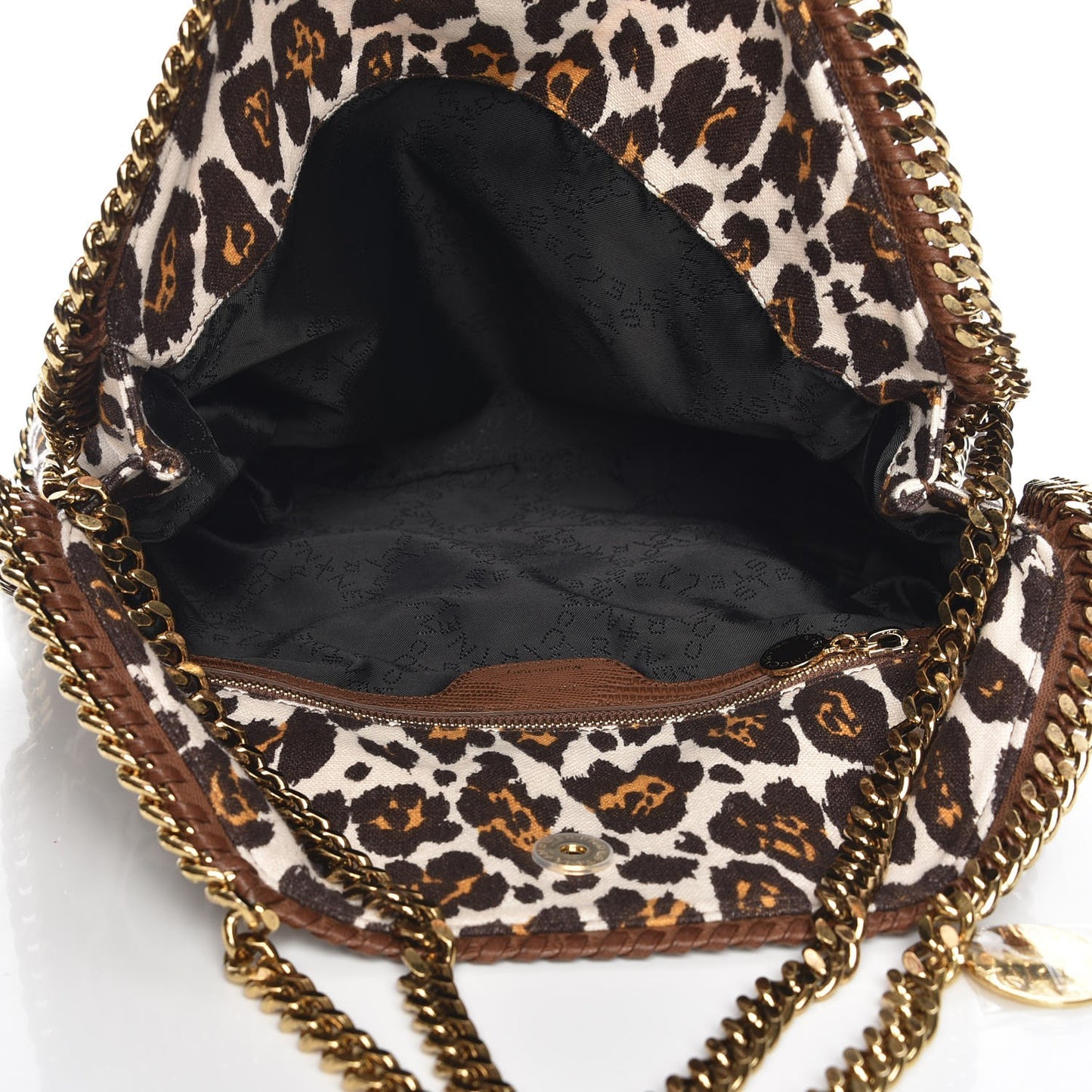 Linen Leopard Small Falabella Tote