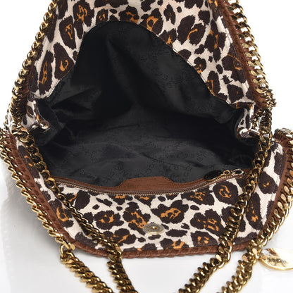 Stella McCartney Linen Leopard Small Falabella Tote 5 of 9