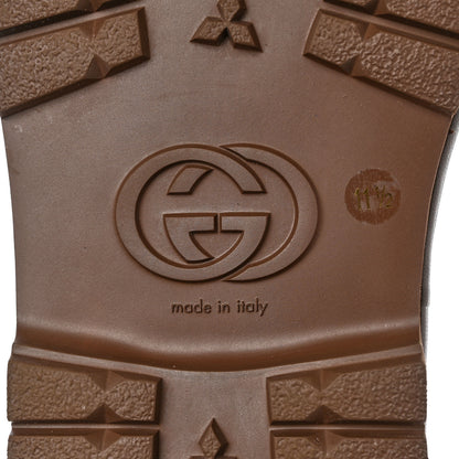 Gucci GG Supreme Monogram Granada Kid Mens Horsebit Lug Sole Mules 11.5 Beige Ebony New Acero 8 of 9