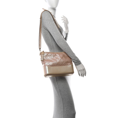 Chanel Iridescent Aged Calfskin Quilted Medium Gabrielle Hobo Light Pink 2 of 11