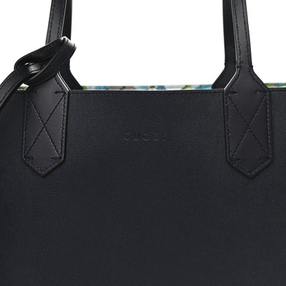 Gucci GG Supreme Monogram Blooms Small Reversible Tote Beige Blue Navy 13 of 18