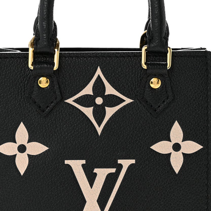 Louis Vuitton Empreinte Monogram Giant Petit Sac Plat Black Beige 7 of 9