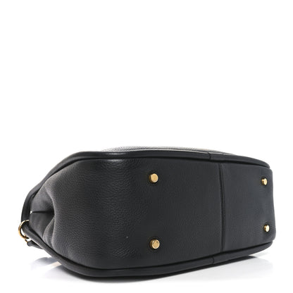 Mulberry Small Classic Grain Calfskin Leighton Black 4 of 10
