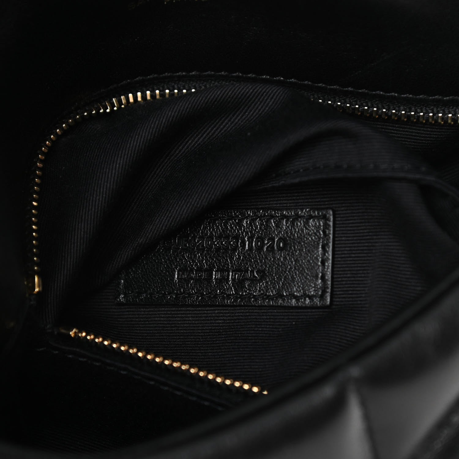 Saint Laurent Lambskin Quilted Toy Loulou Puffer Monogram Chain Satchel Black 7 of 10