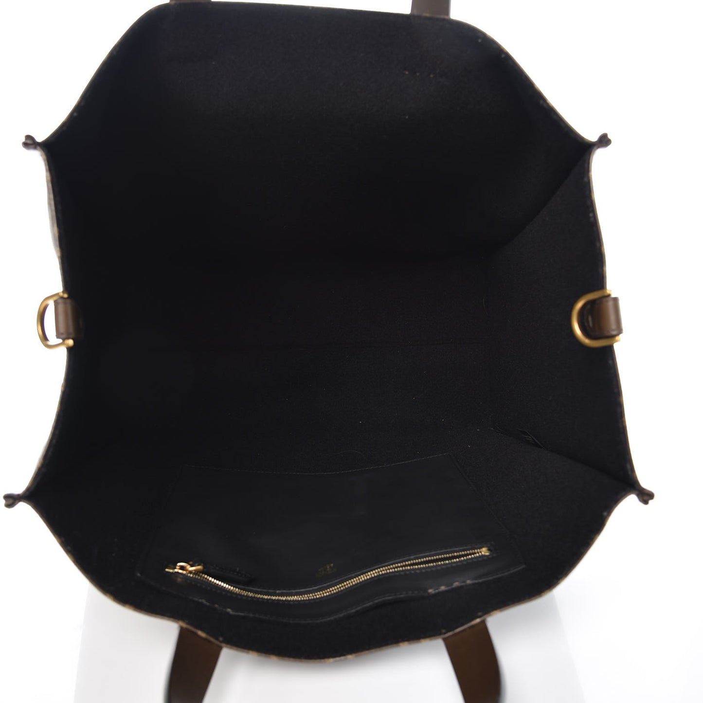 X FILA Glazed Fabric FF 1974 Mania Shopping Tote Bag Mogano Panna White