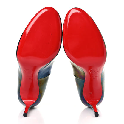Christian Louboutin Patent Pigalle Follies 100 Pumps 37 Stellar Black 6 of 10