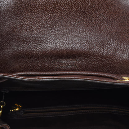 Chanel Caviar Quilted CC Backpack Brown 12 of 12