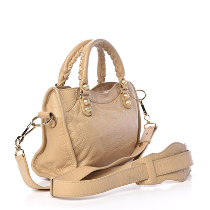 Balenciaga Agneau Giant 12 Gold Hardware Mini City Beige Oryx 3 of 19