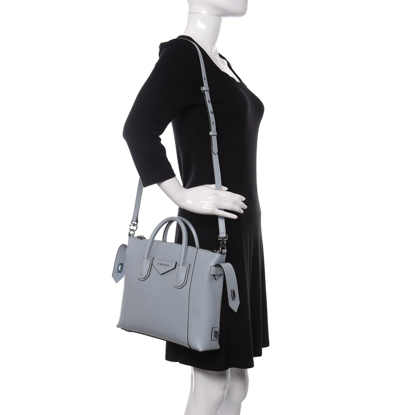 Calfskin Small Soft Antigona Blue