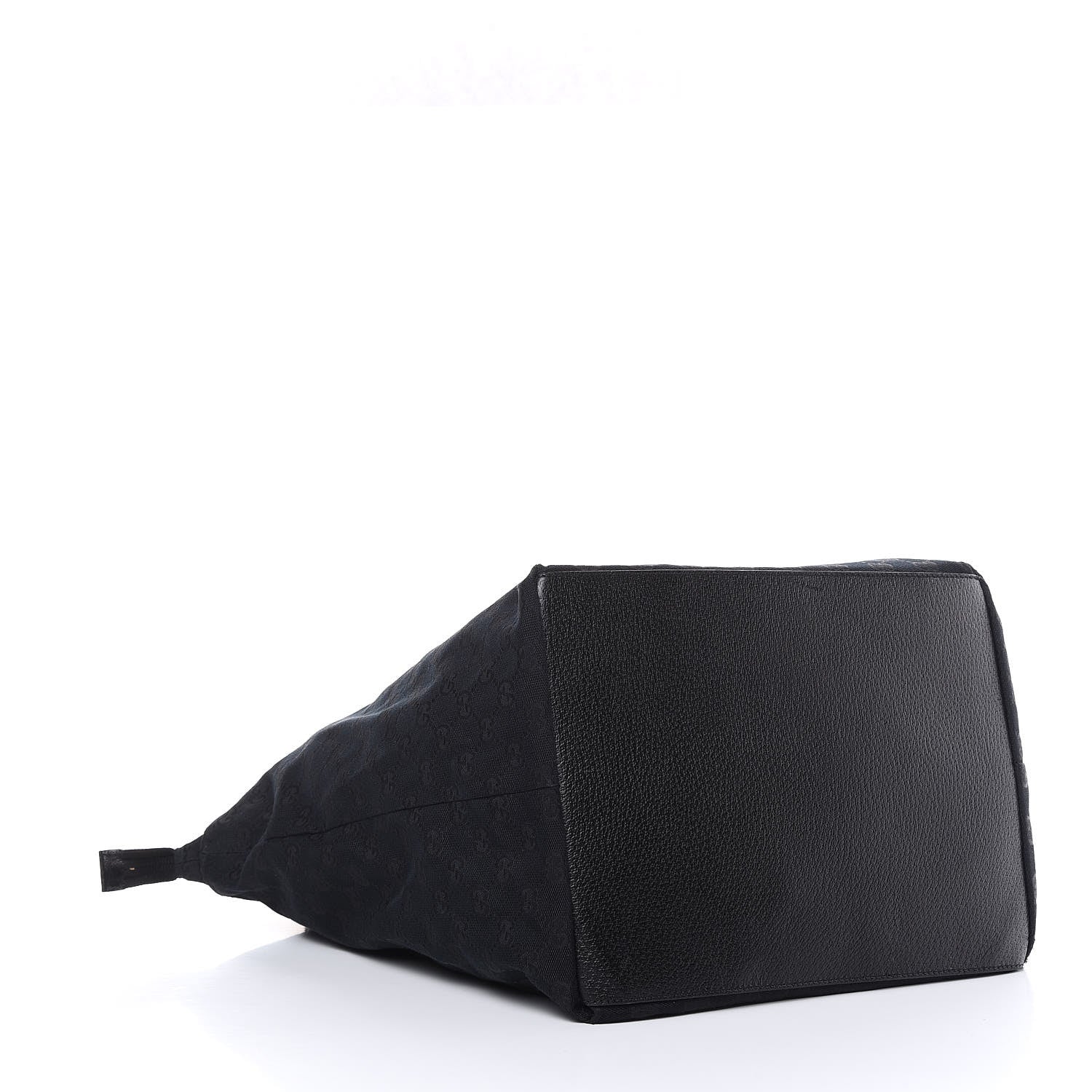 Gucci GG Monogram Large Web Handle Bucket Tote Black 4 of 12