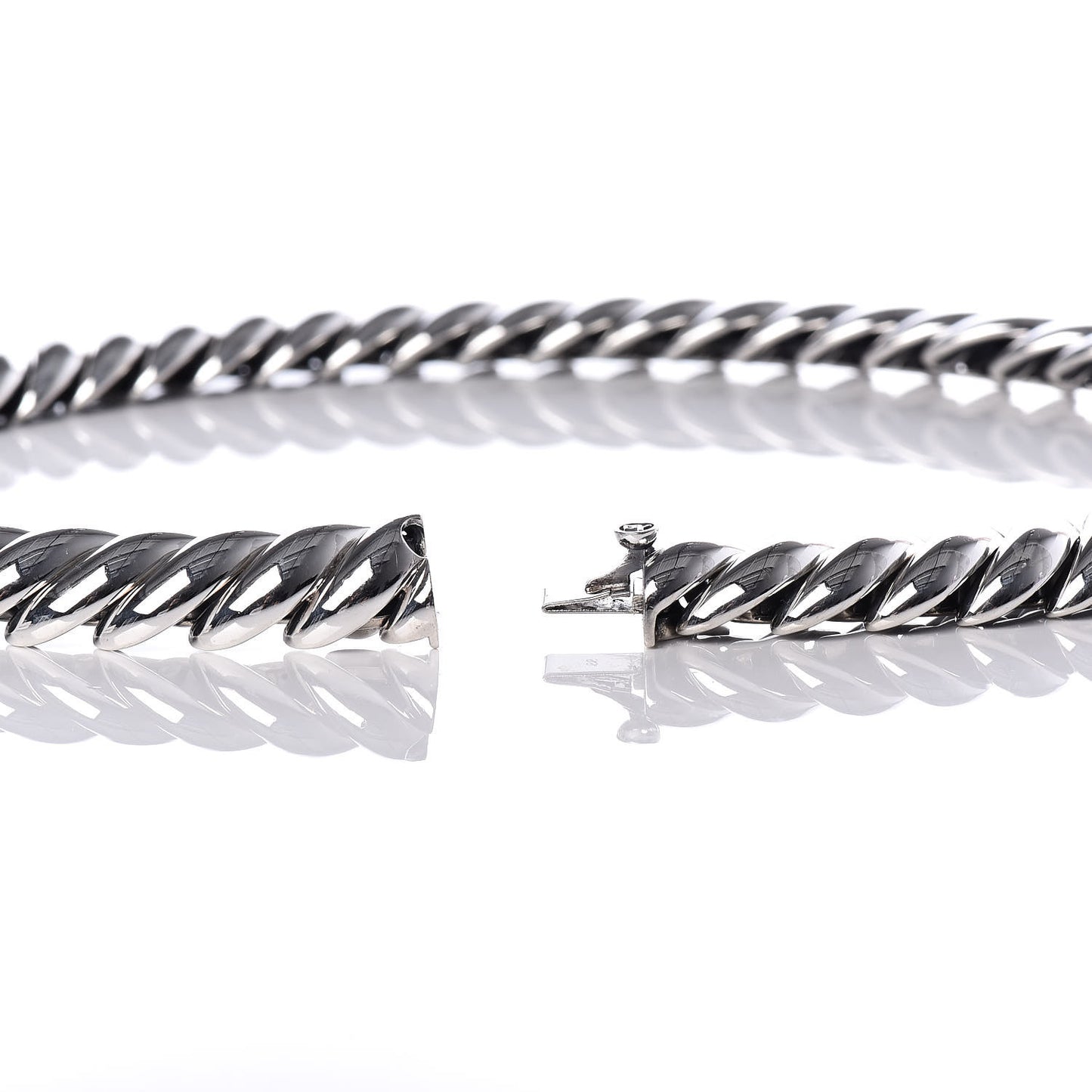Sterling Silver 15mm Hampton Cable Necklace