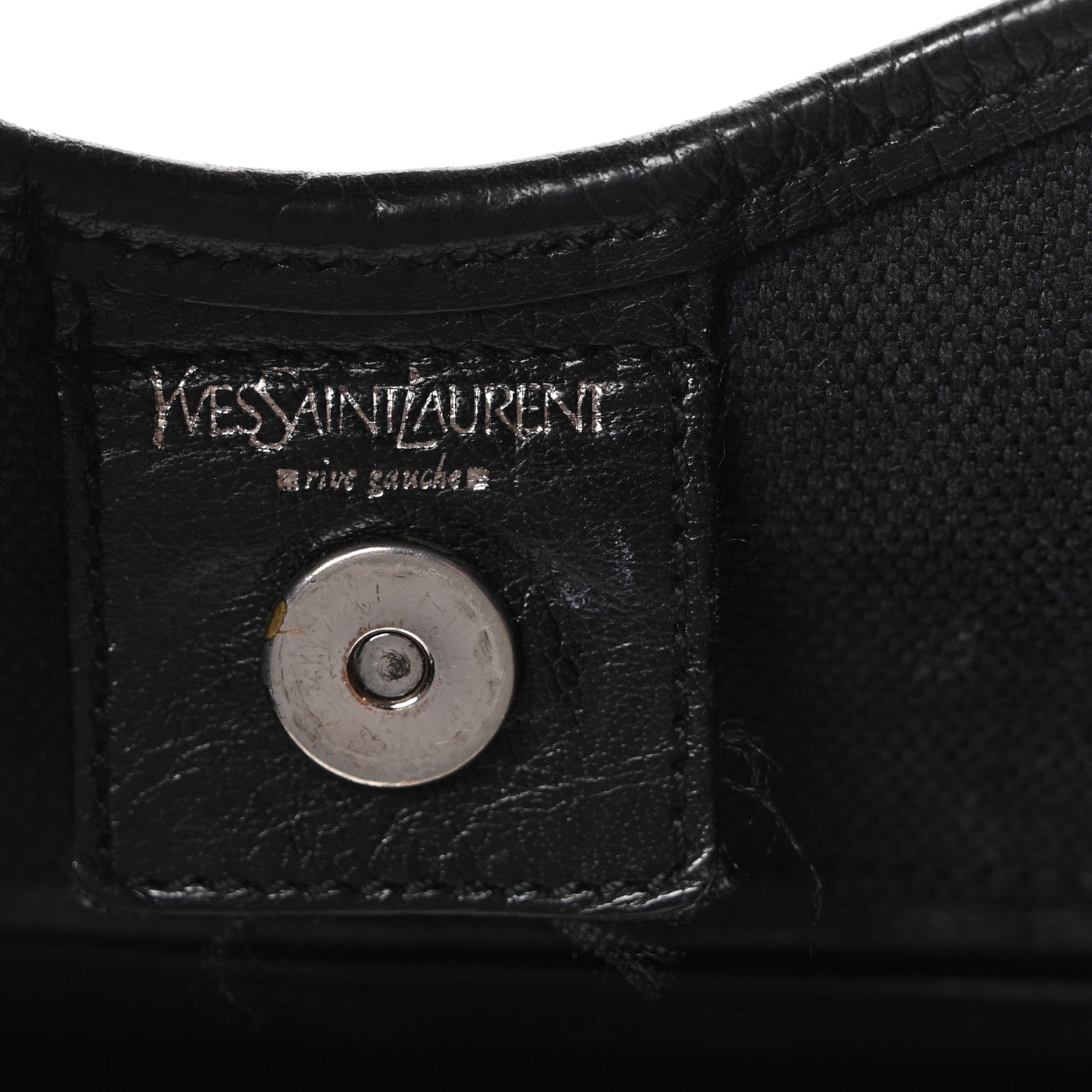 Saint Laurent Buffalo Horn Mombasa Hobo Black 6 of 9