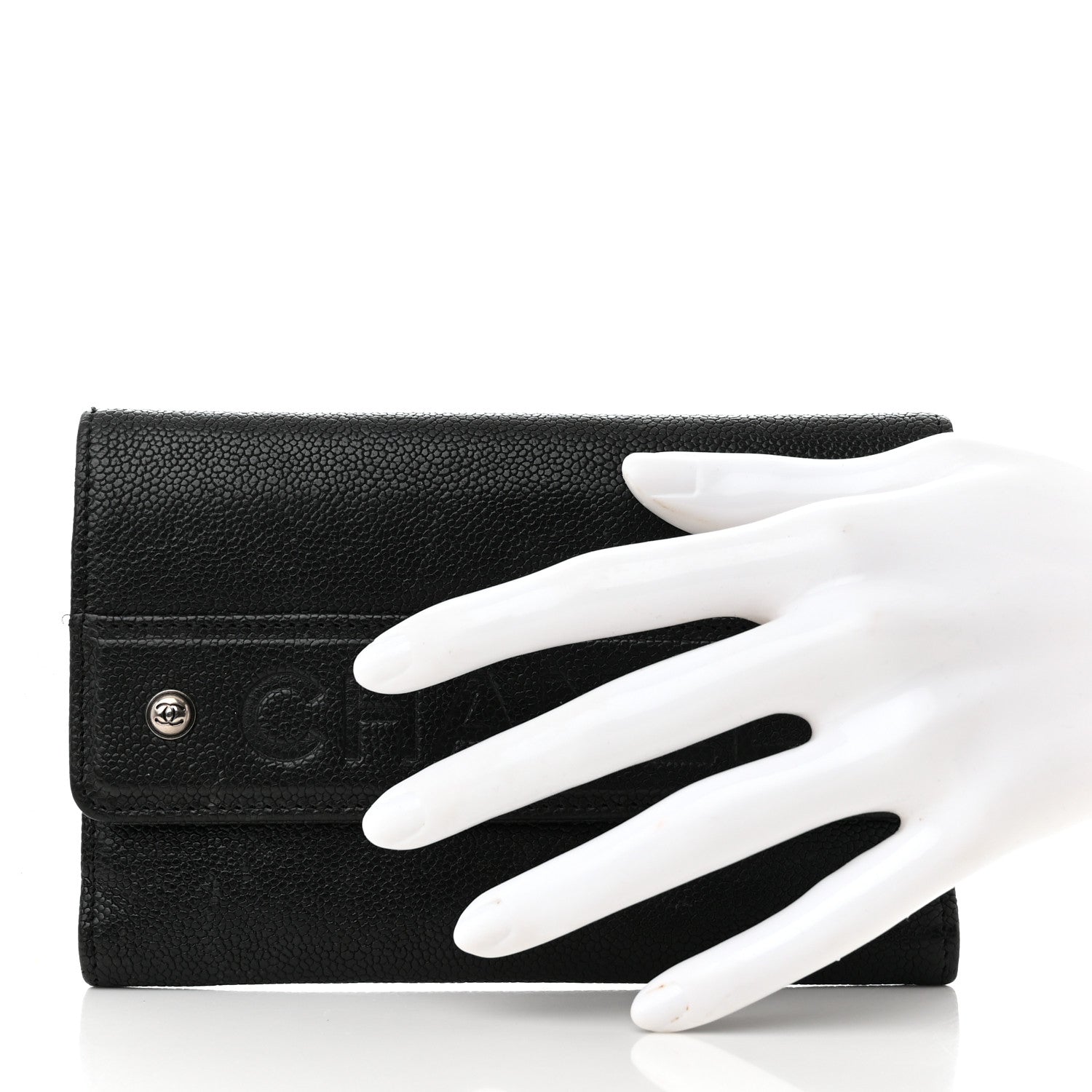 Chanel Caviar Outdoor Ligne Wallet Black 2 of 14