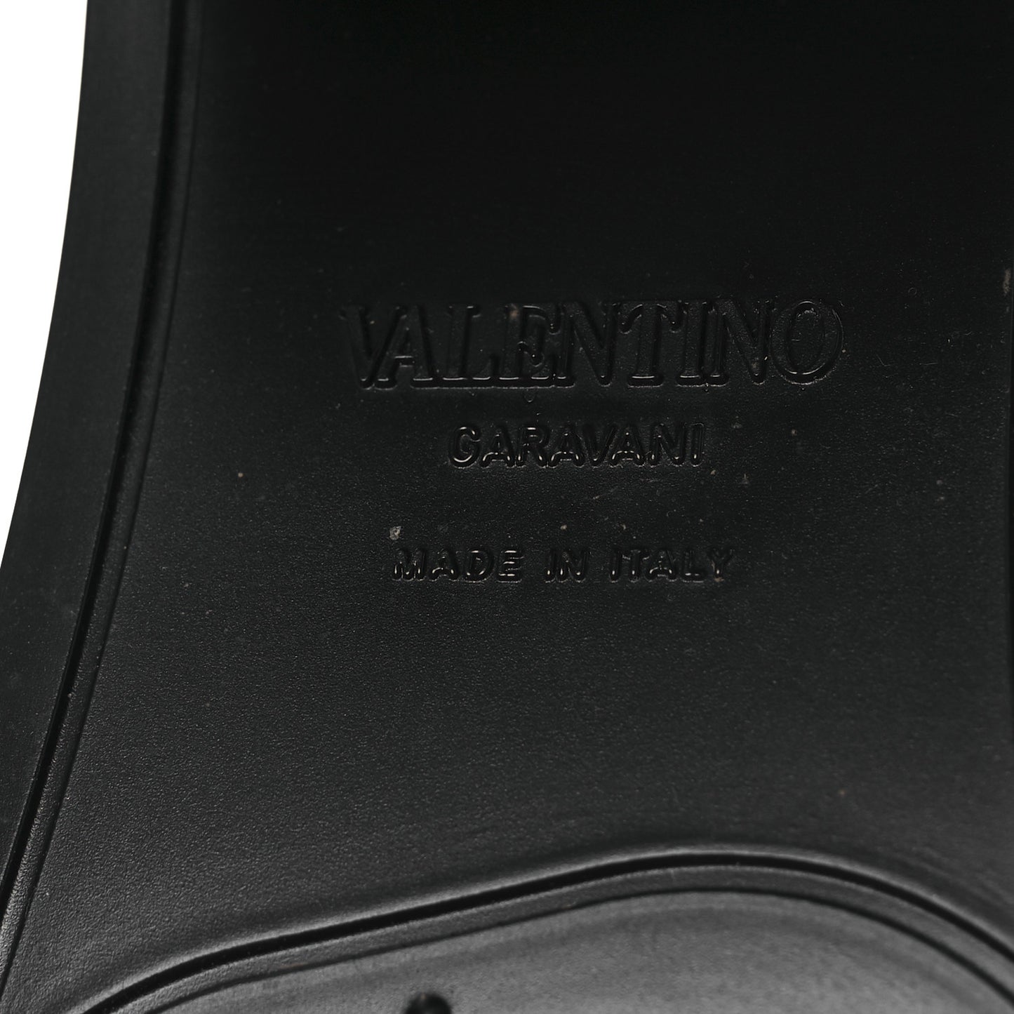 Rubber VLogo PM Platform Slide Sandals 40 Black