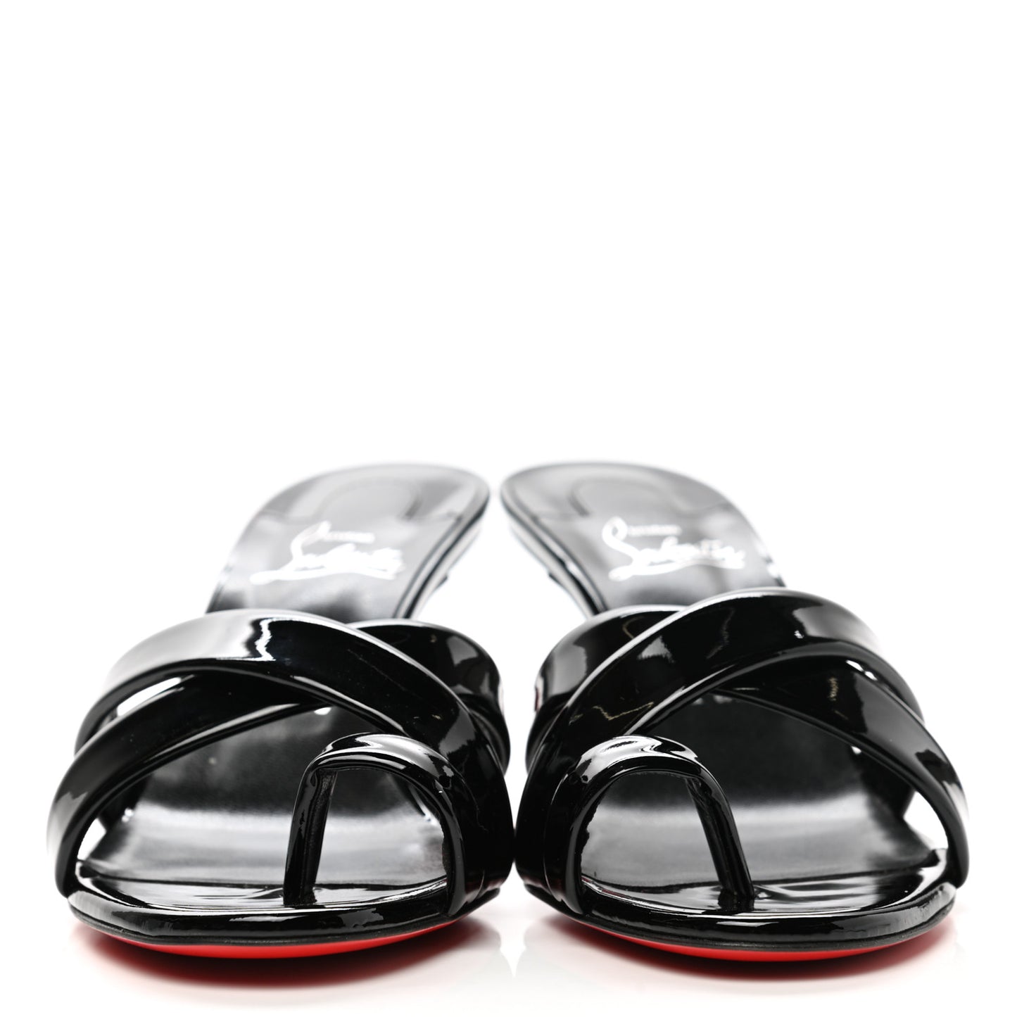 Patent Simply Me 70 Slide Sandals 38.5 Black