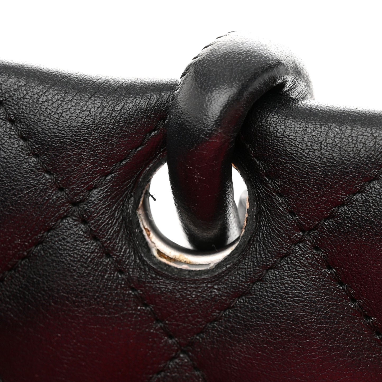 Calfskin Quilted Large Cambon Tote Black