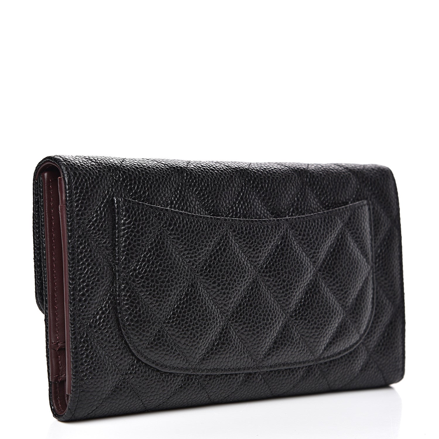 Chanel Caviar Quilted Large Flap Wallet Black 2 of 8