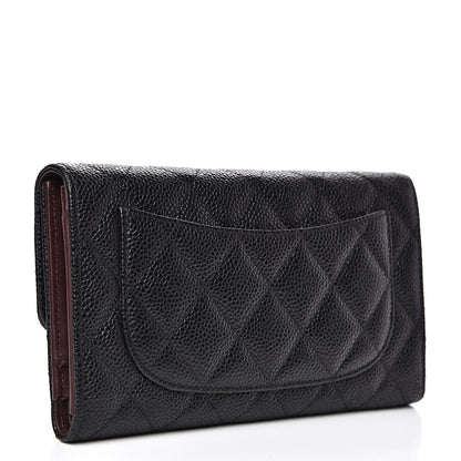Chanel Caviar Quilted Large Flap Wallet Black 2 of 8