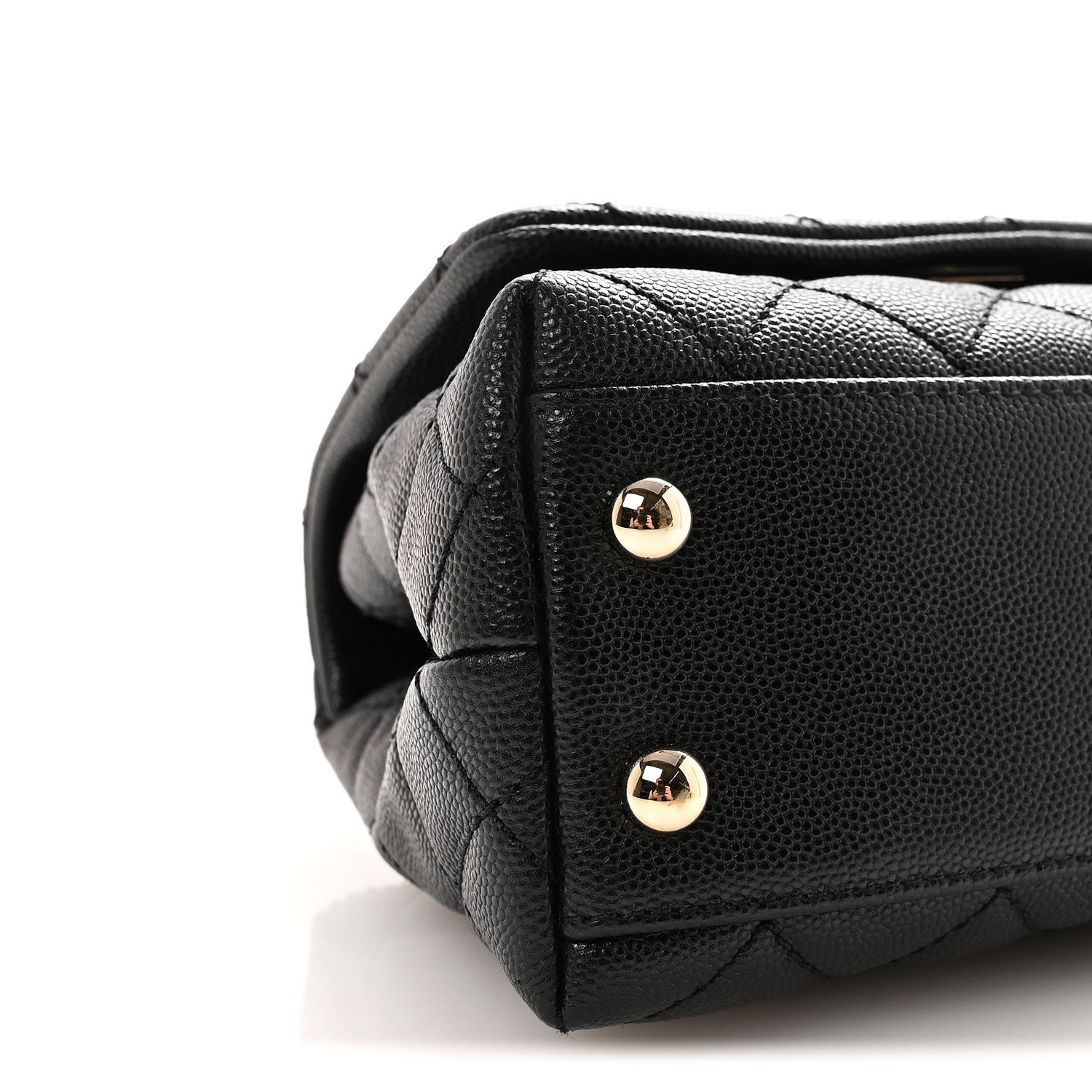 Chanel Caviar Quilted Extra Mini Coco Handle Flap Black 9 of 10