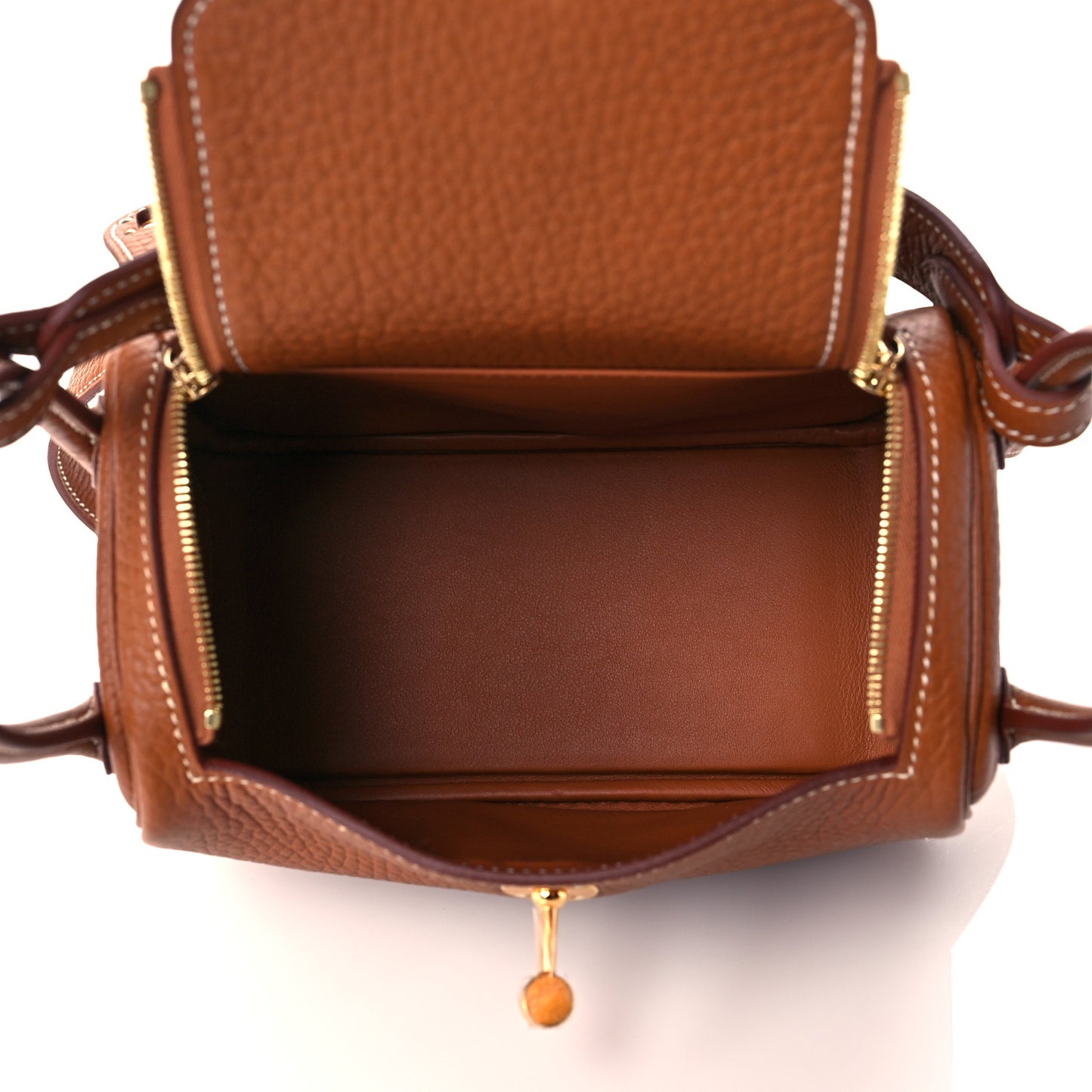 Taurillon Clemence Mini Lindy 20 Gold