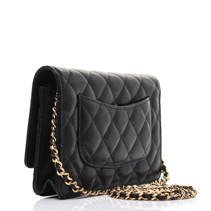 Chanel Caviar Quilted Wallet On Chain WOC Black 3 of 19