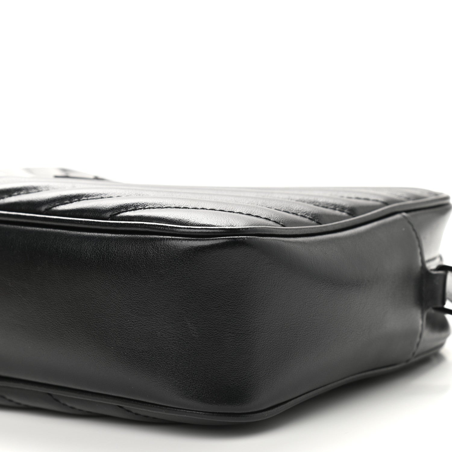 Saint Laurent Calfskin Matelasse Monogram Lou Camera Bag Black 9 of 9