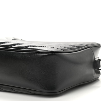 Saint Laurent Calfskin Matelasse Monogram Lou Camera Bag Black 9 of 9
