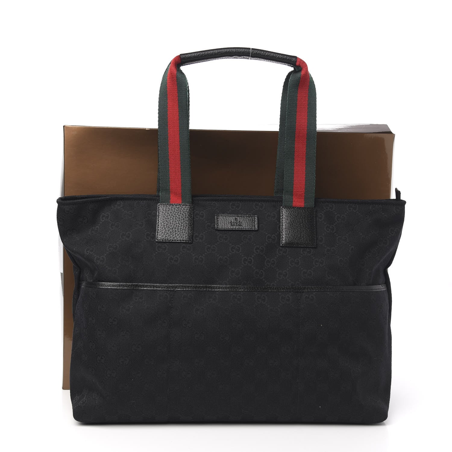 Gucci Monogram Web Large Diaper Tote Black 11 of 11