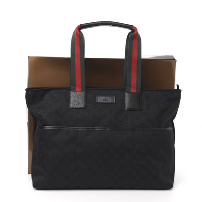 Gucci Monogram Web Large Diaper Tote Black 11 of 11