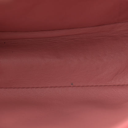 Fendi Nappa Elaphe Monster Eyes Mini Peekaboo Iconic Satchel Ruby Bois de Rose Natural 12 of 18