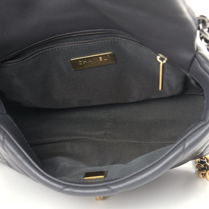 Chanel Lambskin Quilted Medium Chanel 19 Flap Dark Grey 5 of 9