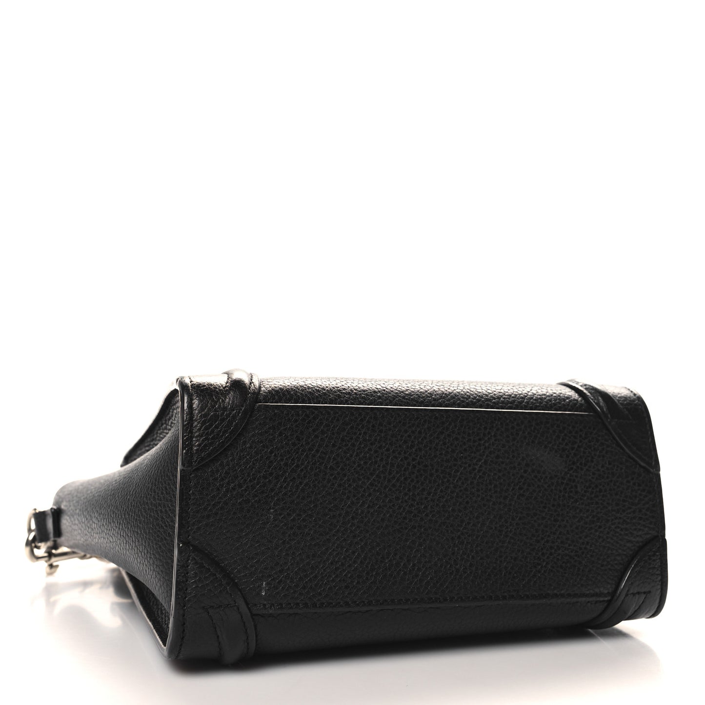 Drummed Calfskin Nano Luggage Black