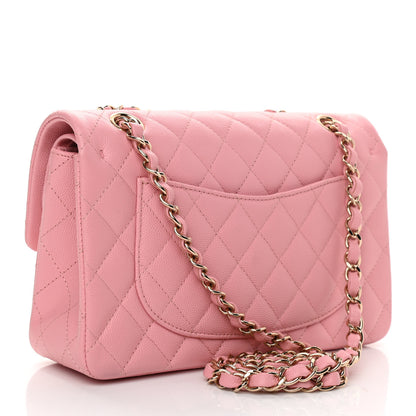 Chanel Caviar Quilted Small Double Flap Pink 3 of 11
