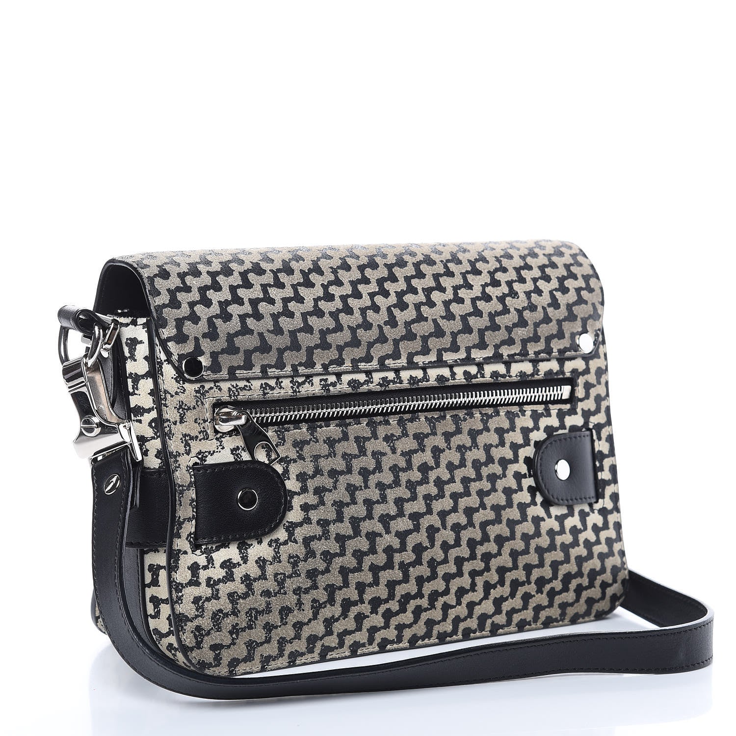 Proenza Schouler Suede Tweed Print Mini PS11 Classic Shoulder Bag Off White 3 of 18