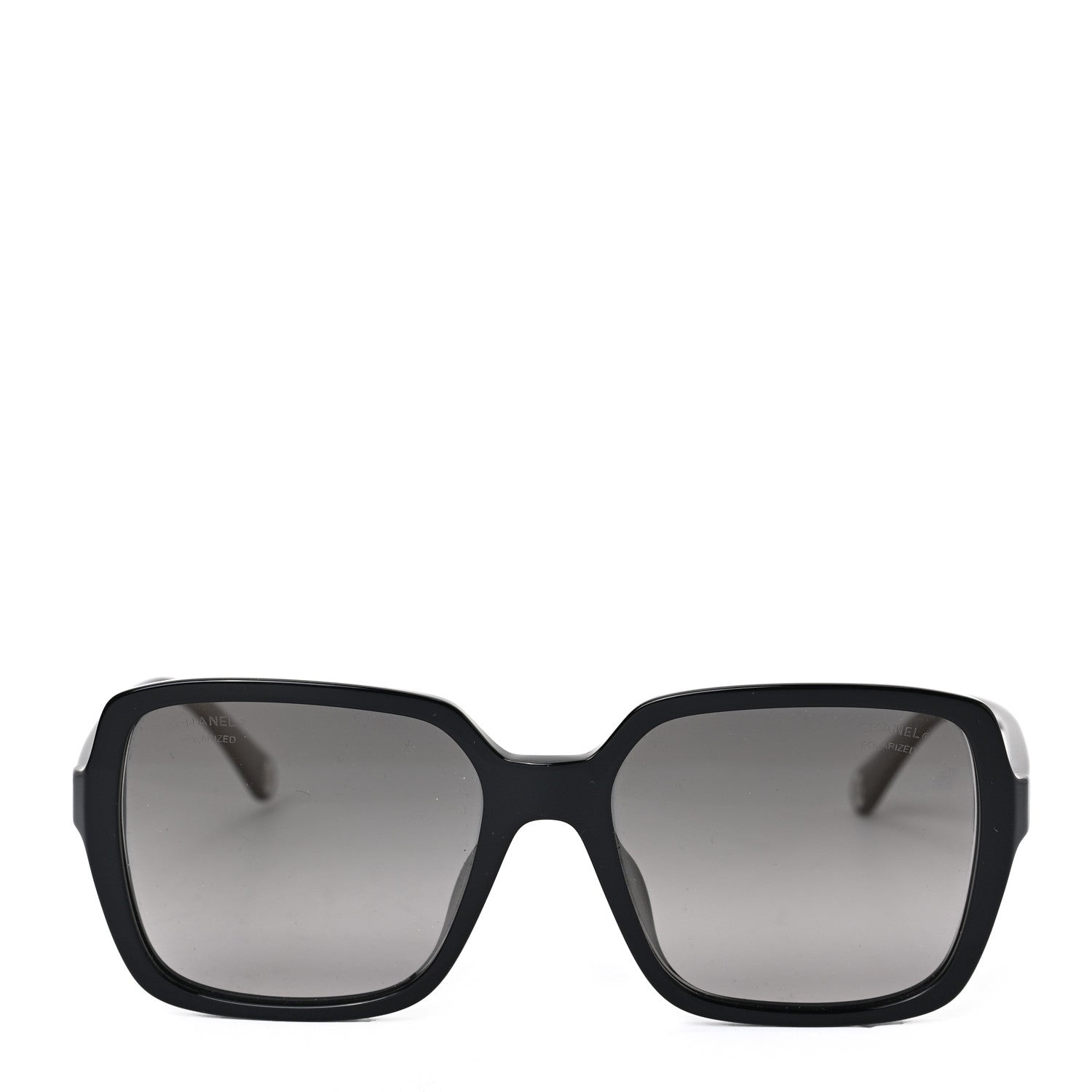 Chanel Acetate Polarized Square Sunglasses 5505-A Black 2 of 6