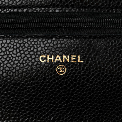 Chanel Caviar Quilted Wallet on Chain WOC Black 6 of 12