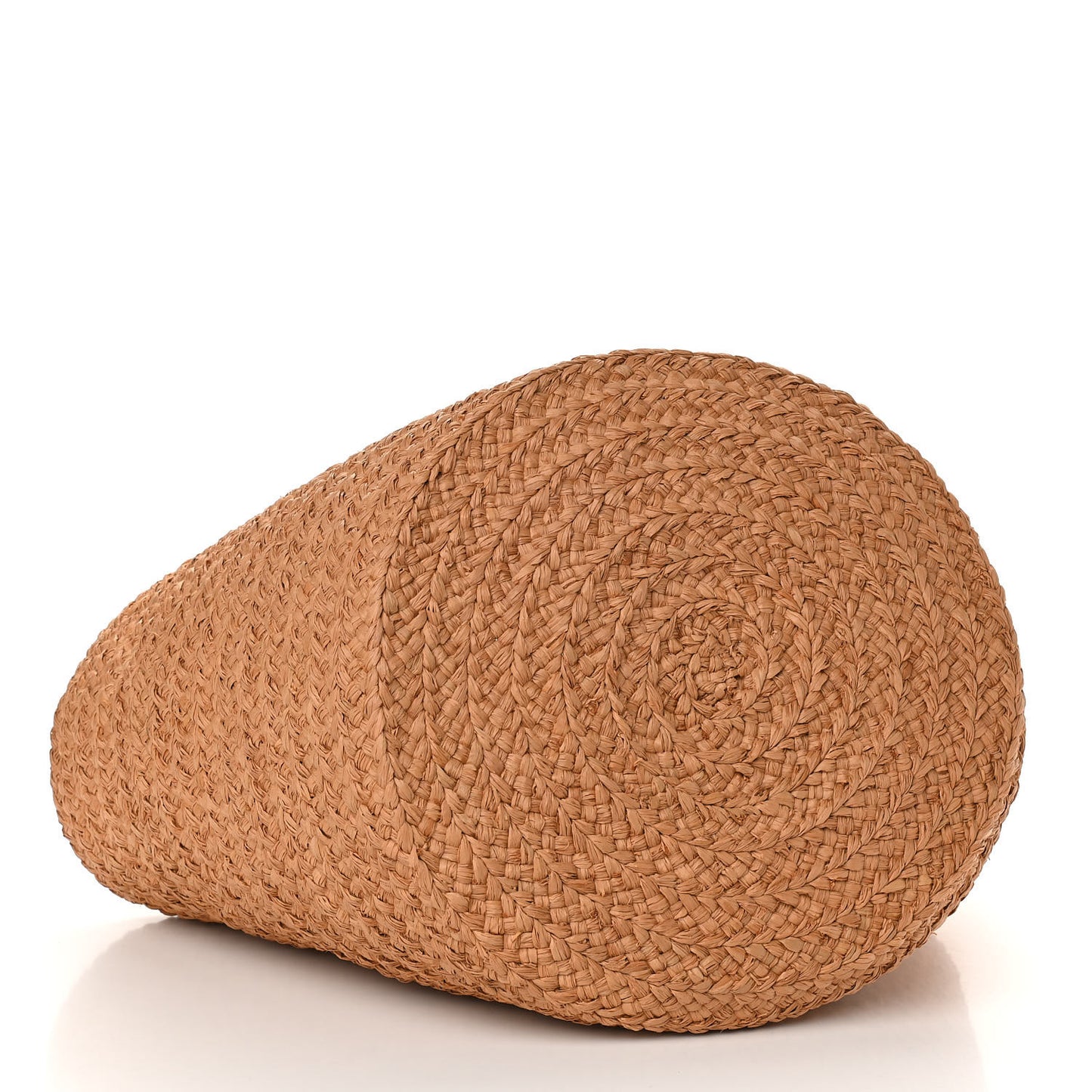 Raffia Calfskin Medium Panier Tote