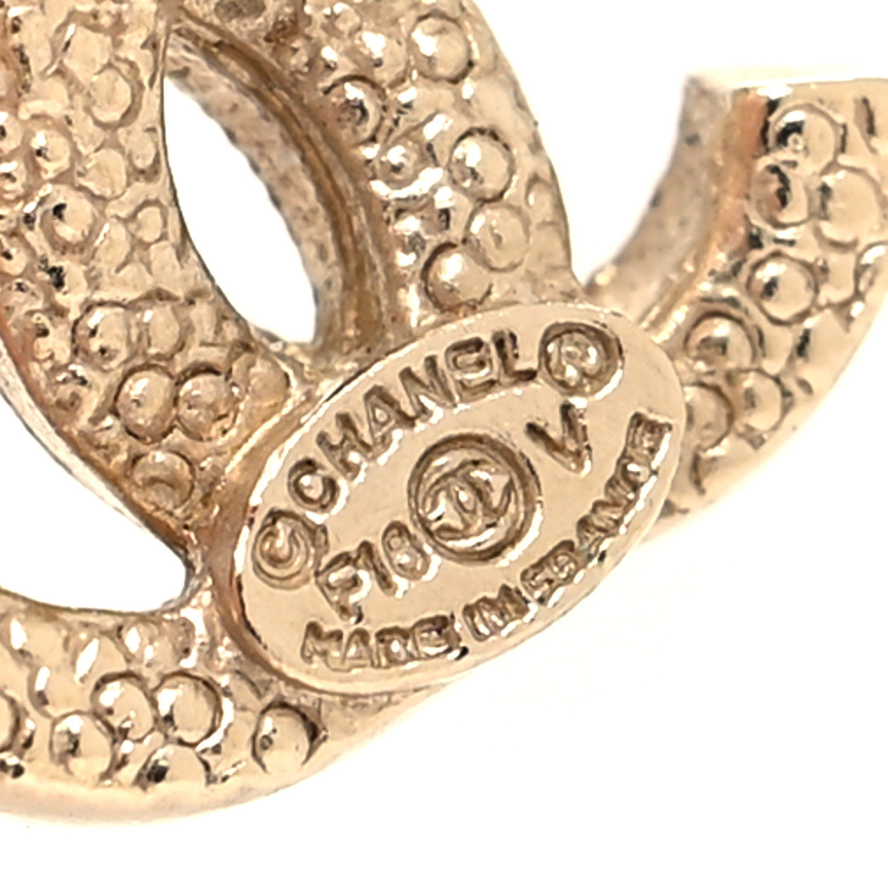 Crystal CC Earrings Gold
