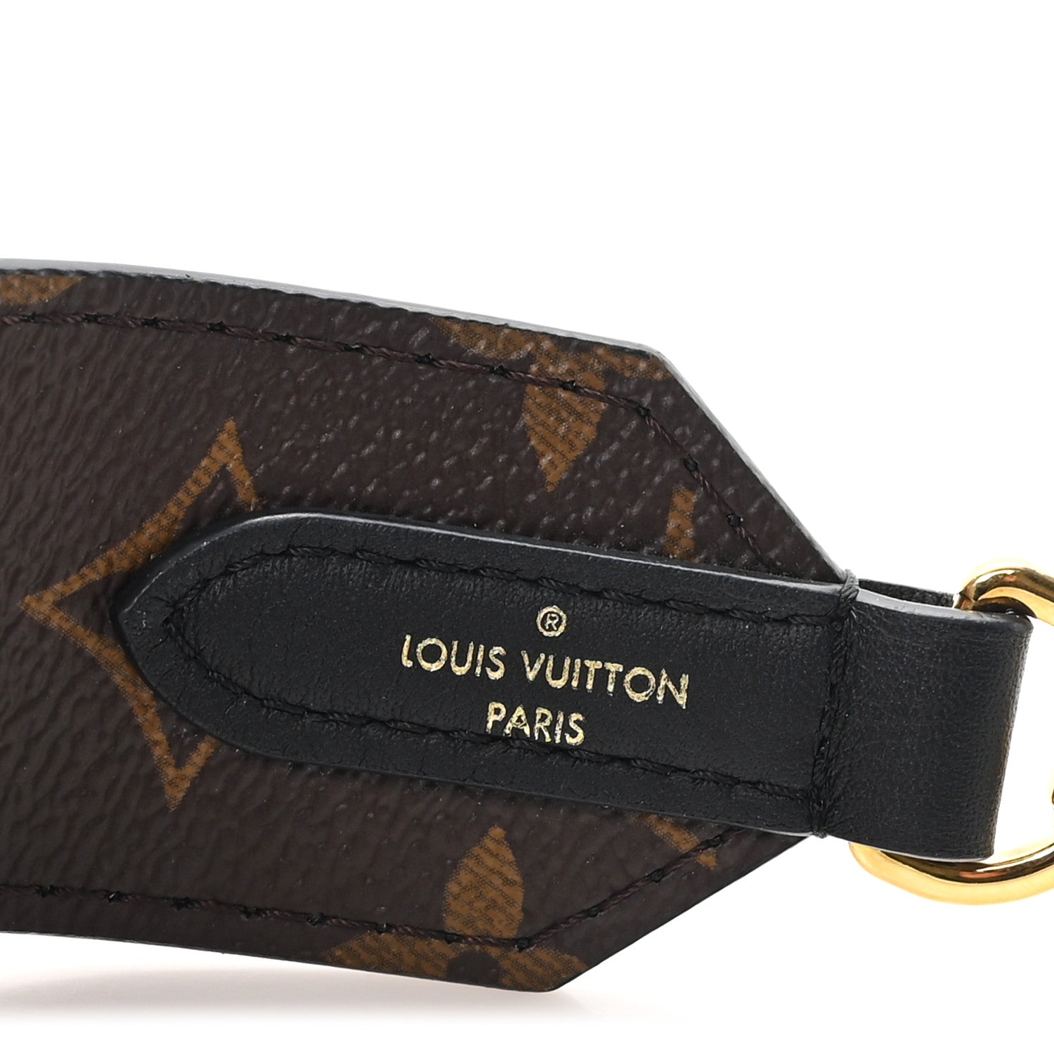 Louis Vuitton Monogram Letter Bandouliere Shoulder Strap Black 3 of 4
