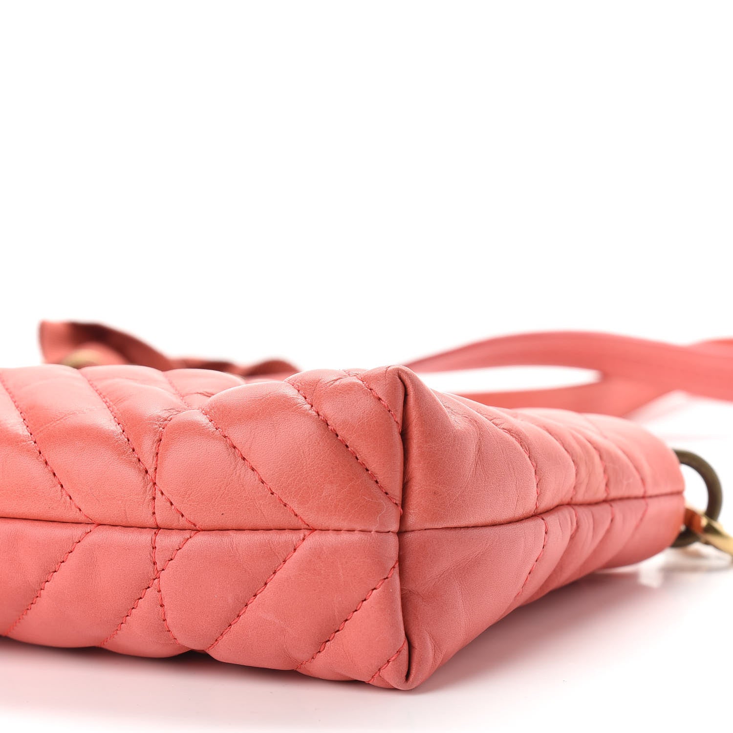 Lanvin Lambskin Quilted Small Happy Shoulder Bag Pink 9 of 10
