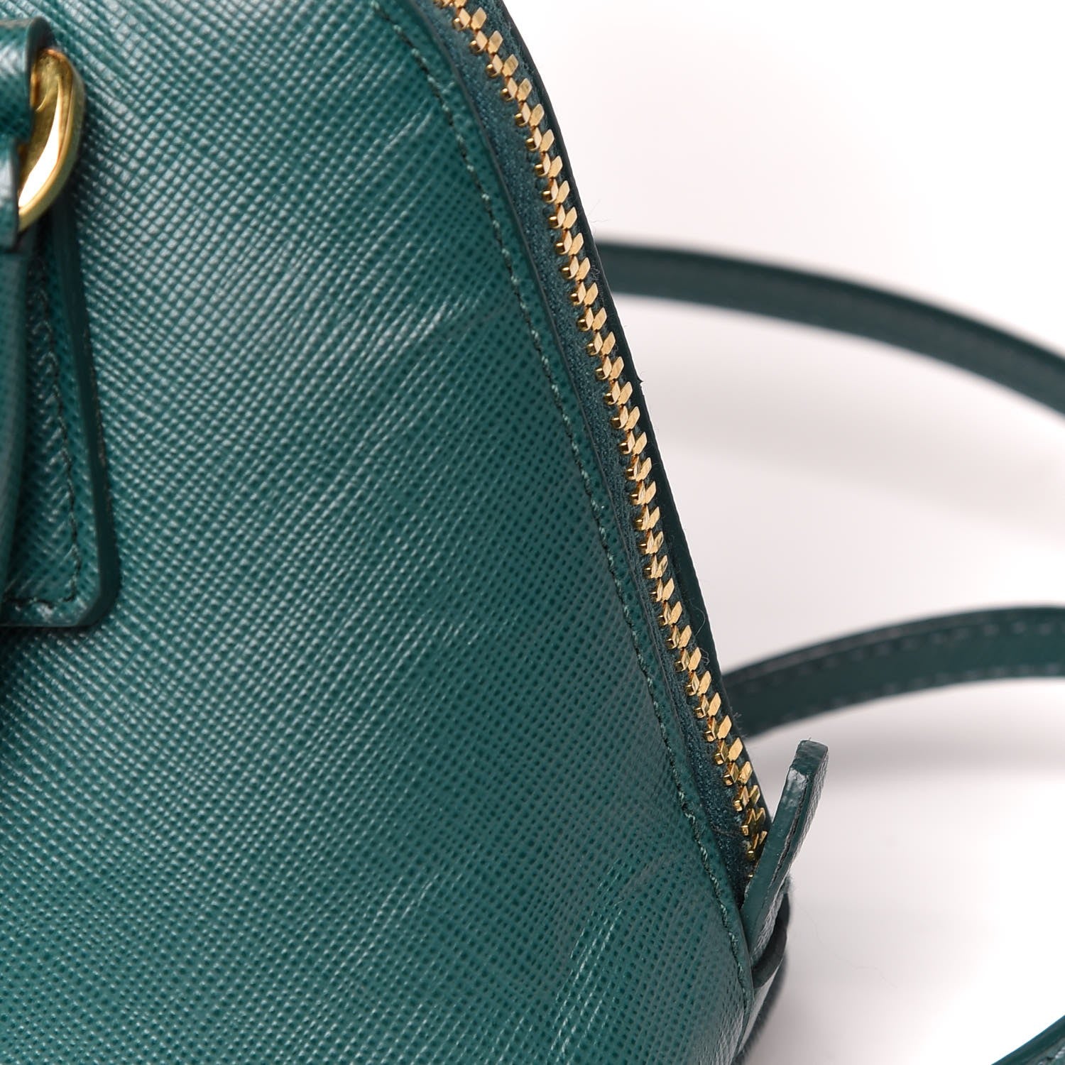 Prada Saffiano Lux Mini Promenade Tote Ottanio 9 of 11