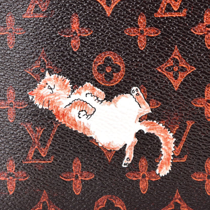 Louis Vuitton Catogram Neverfull MM GM Pochette Marron 6 of 9
