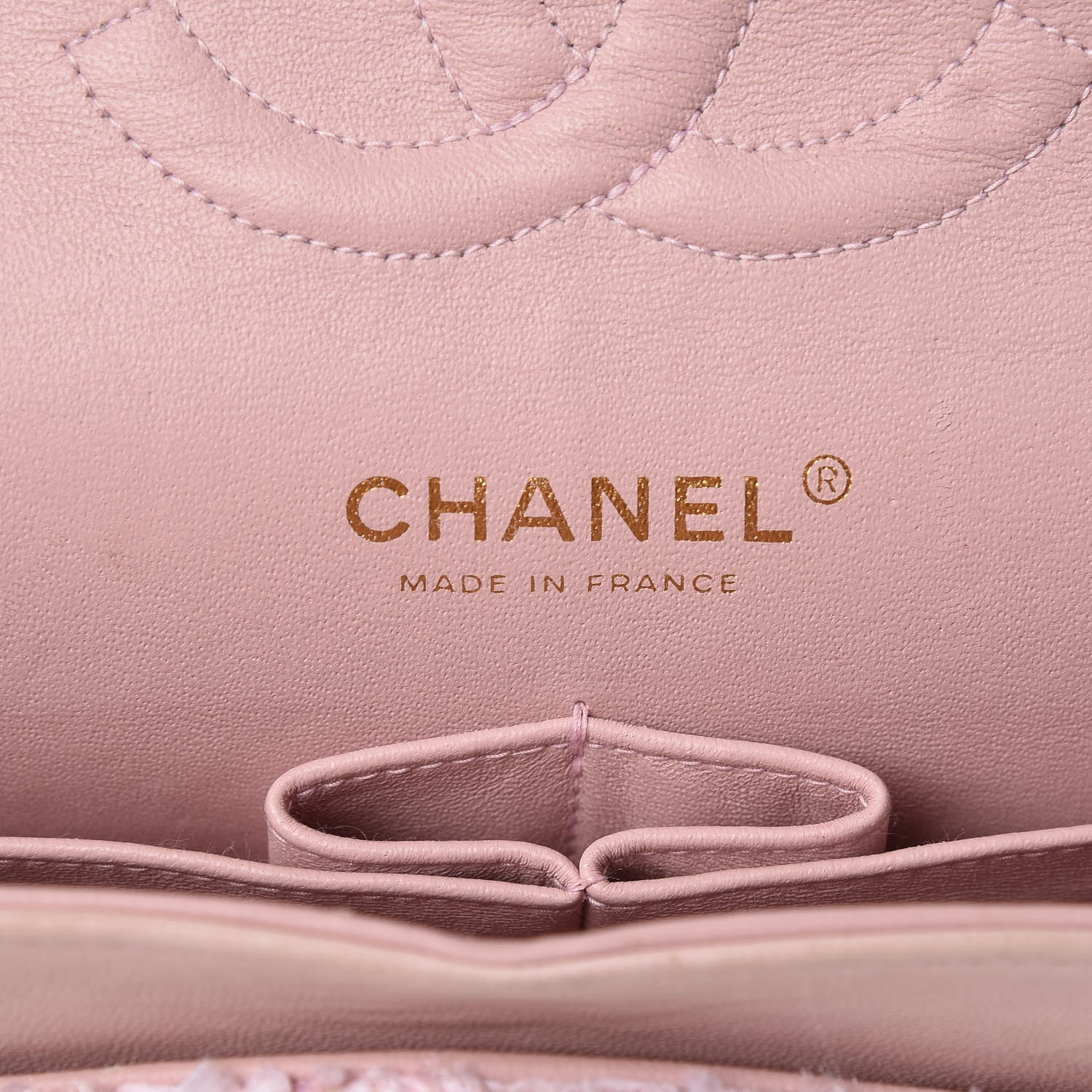 Chanel Tweed Medium Double Flap Pink 6 of 20