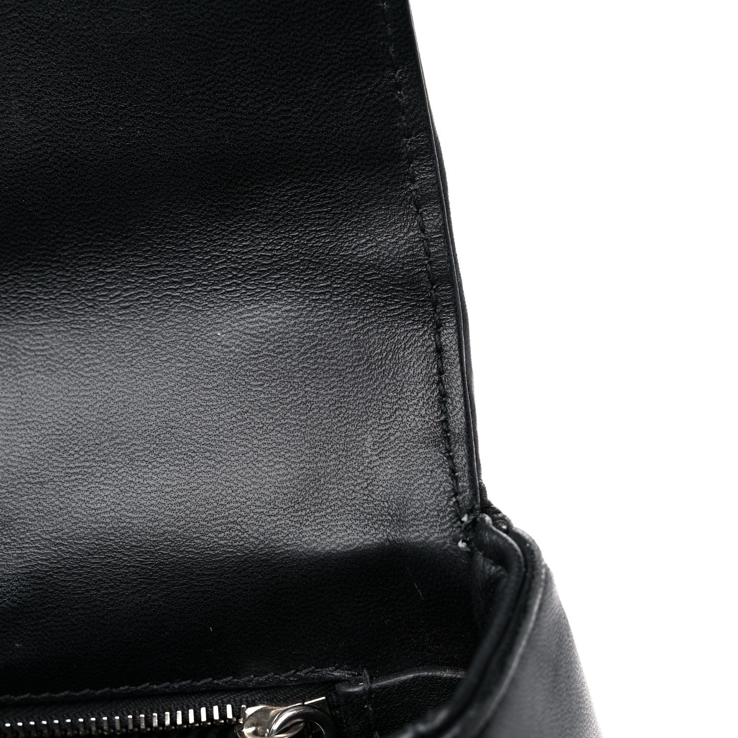Nappa Gaufre Small Chain Flap Shoulder Bag Black