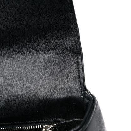 Prada Nappa Gaufre Small Chain Flap Shoulder Bag Black 9 of 16