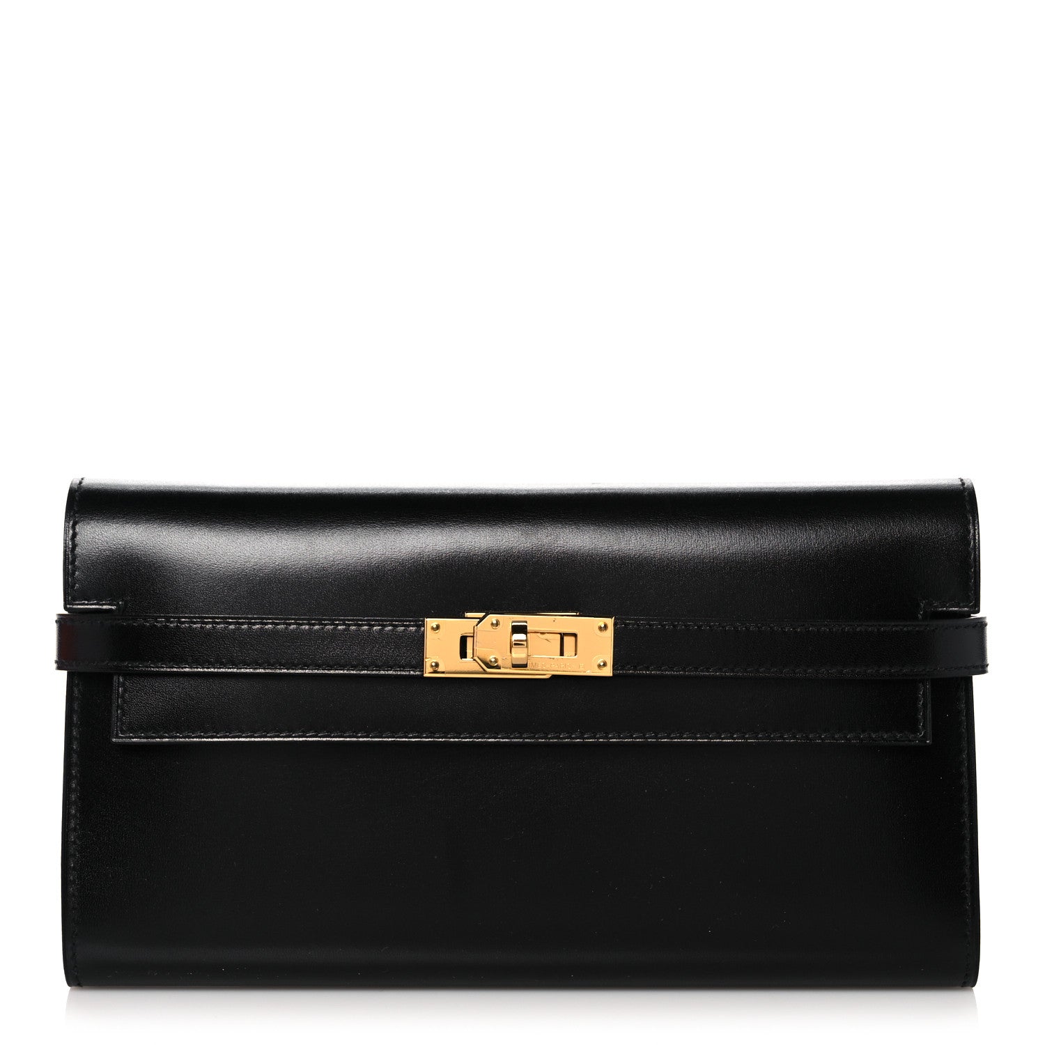 Hermes Box Kelly Longue Wallet Black 1 of 9