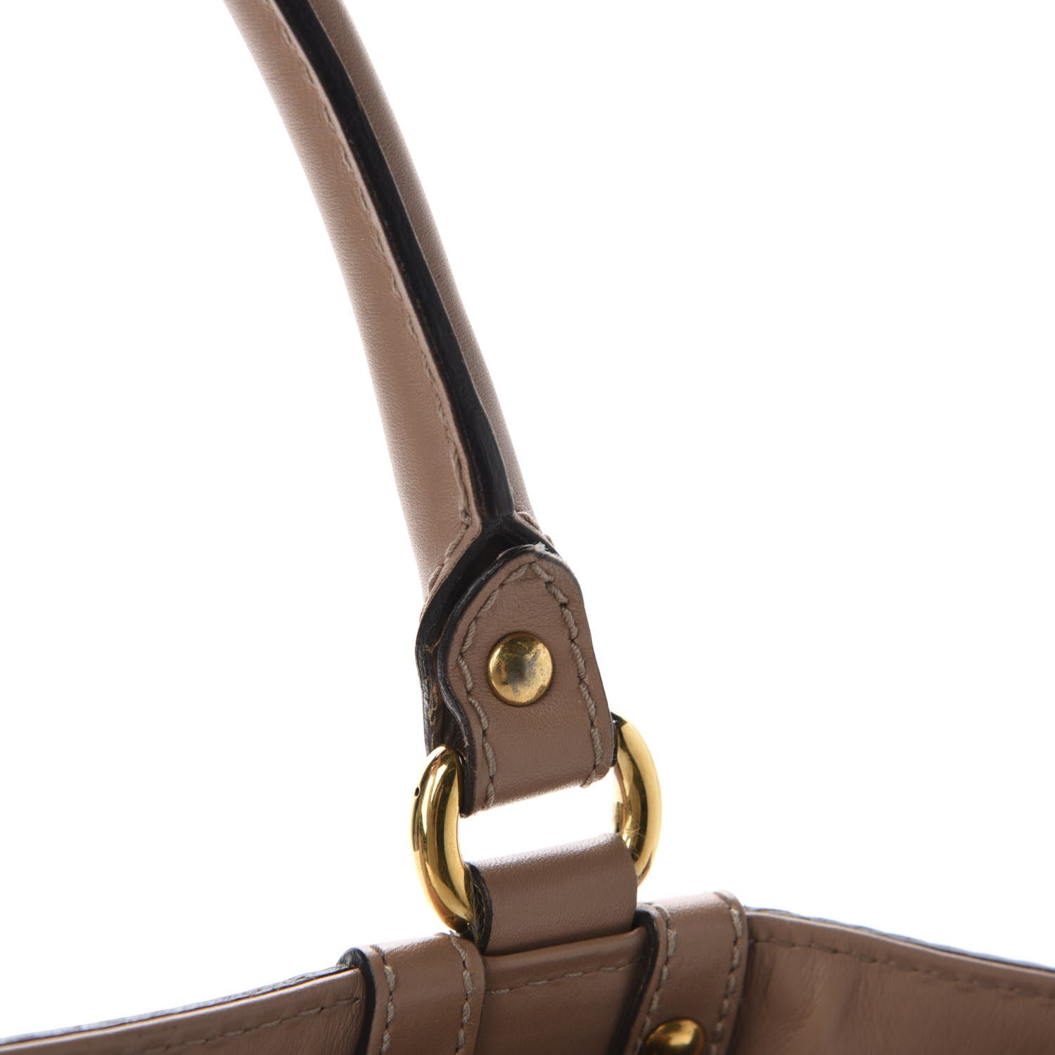 Gucci Guccissima Large Scarlett Stud Tote Dusty Rose 9 of 17